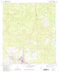 Download a high-resolution, GPS-compatible USGS topo map for Florala, AL (1984 edition)