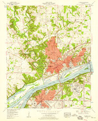 1957 Map of Florence, AL, 1958 Print