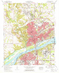 Download a high-resolution, GPS-compatible USGS topo map for Florence, AL (1977 edition)