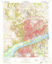 Download a high-resolution, GPS-compatible USGS topo map for Florence, AL (1972 edition)