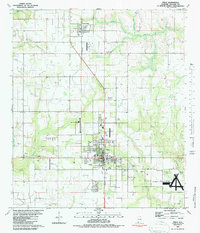 preview thumbnail of historical topo map of Foley, AL in 1980