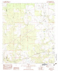 preview thumbnail of historical topo map of Escambia County, AL in 1983