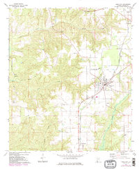 Download a high-resolution, GPS-compatible USGS topo map for Frisco City, AL (1984 edition)