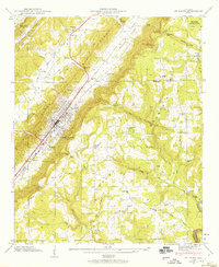 1946 Map of Fort Payne, AL, 1960 Print