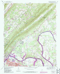 Download a high-resolution, GPS-compatible USGS topo map for Gadsden East, AL (1987 edition)