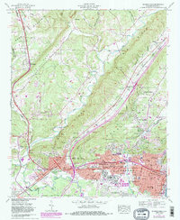 Download a high-resolution, GPS-compatible USGS topo map for Gadsden West, AL (1985 edition)