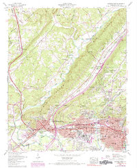 preview thumbnail of historical topo map of Etowah County, AL in 1959