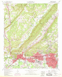 preview thumbnail of historical topo map of Gadsden, AL in 1959