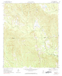 Download a high-resolution, GPS-compatible USGS topo map for Gaston, AL (1984 edition)