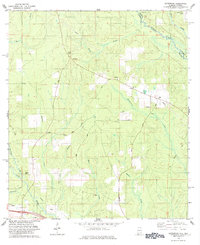 Download a high-resolution, GPS-compatible USGS topo map for Gateswood, AL (1984 edition)