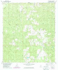 preview thumbnail of historical topo map of Mobile County, AL in 1982