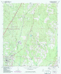 Download a high-resolution, GPS-compatible USGS topo map for Georgiana East, AL (1986 edition)