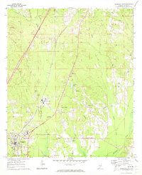 Download a high-resolution, GPS-compatible USGS topo map for Georgiana East, AL (1974 edition)
