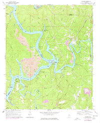 Download a high-resolution, GPS-compatible USGS topo map for Gilmore, AL (1977 edition)