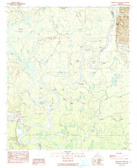 preview thumbnail of historical topo map of Washington County, AL in 1984