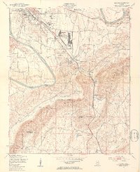 1947 Map of Glencoe, 1953 Print