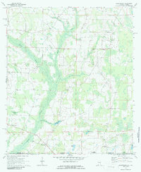 Download a high-resolution, GPS-compatible USGS topo map for Grangeburg, AL (1986 edition)