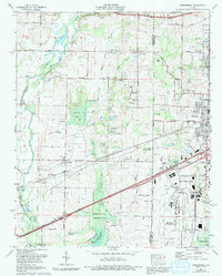 Download a high-resolution, GPS-compatible USGS topo map for Greenbrier, AL (1993 edition)