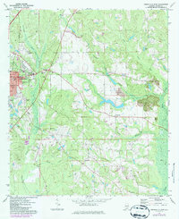 Download a high-resolution, GPS-compatible USGS topo map for Greenville East, AL (1986 edition)