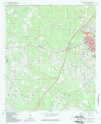 Download a high-resolution, GPS-compatible USGS topo map for Greenville West, AL (1986 edition)