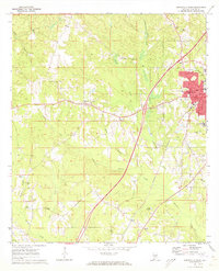 preview thumbnail of historical topo map of Butler County, AL in 1971