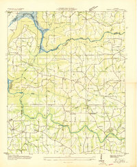 Download a high-resolution, GPS-compatible USGS topo map for Grove Oak, AL (1936 edition)