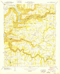 Download a high-resolution, GPS-compatible USGS topo map for Grove Oak, AL (1949 edition)