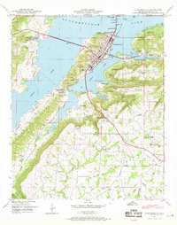 Download a high-resolution, GPS-compatible USGS topo map for Guntersville, AL (1969 edition)