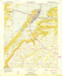 Download a high-resolution, GPS-compatible USGS topo map for Guntersville, AL (1950 edition)