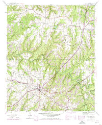 Download a high-resolution, GPS-compatible USGS topo map for Hackleburg, AL (1974 edition)