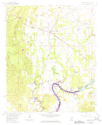 historical topo map of Harpersville, AL in 1958