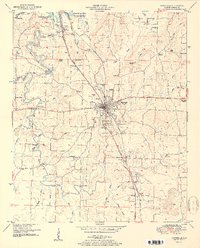 Download a high-resolution, GPS-compatible USGS topo map for Hartselle, AL (1951 edition)