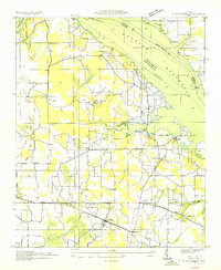 preview thumbnail of historical topo map of Hillsboro, Lawrence County, AL in 1936