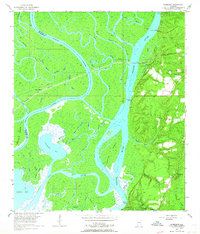Download a high-resolution, GPS-compatible USGS topo map for Hurricane, AL (1964 edition)