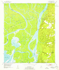 Download a high-resolution, GPS-compatible USGS topo map for Hurricane, AL (1954 edition)