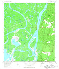 Download a high-resolution, GPS-compatible USGS topo map for Hurricane, AL (1968 edition)