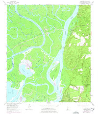 preview thumbnail of historical topo map of Baldwin County, AL in 1953
