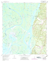 Download a high-resolution, GPS-compatible USGS topo map for Hurricane, AL (1983 edition)