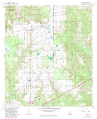 Download a high-resolution, GPS-compatible USGS topo map for Huxford, AL (1987 edition)