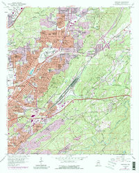 Download a high-resolution, GPS-compatible USGS topo map for Irondale, AL (1989 edition)