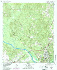 Download a high-resolution, GPS-compatible USGS topo map for Jackson, AL (1986 edition)