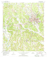 1949 Map of Jasper, AL, 1969 Print