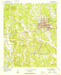 preview thumbnail of historical topo map of Jasper, AL in 1951