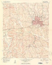 preview thumbnail of historical topo map of Jasper, AL in 1951