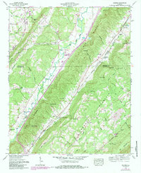 Download a high-resolution, GPS-compatible USGS topo map for Keener, AL (1985 edition)