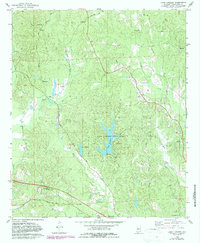 Download a high-resolution, GPS-compatible USGS topo map for Lake Lurleen, AL (1987 edition)