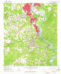 Download a high-resolution, GPS-compatible USGS topo map for Lanett South, AL (1966 edition)