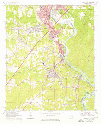 Download a high-resolution, GPS-compatible USGS topo map for Lanett South, AL (1976 edition)