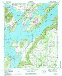 Download a high-resolution, GPS-compatible USGS topo map for Langston, AL (1985 edition)