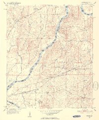 Download a high-resolution, GPS-compatible USGS topo map for Laniers, AL (1952 edition)